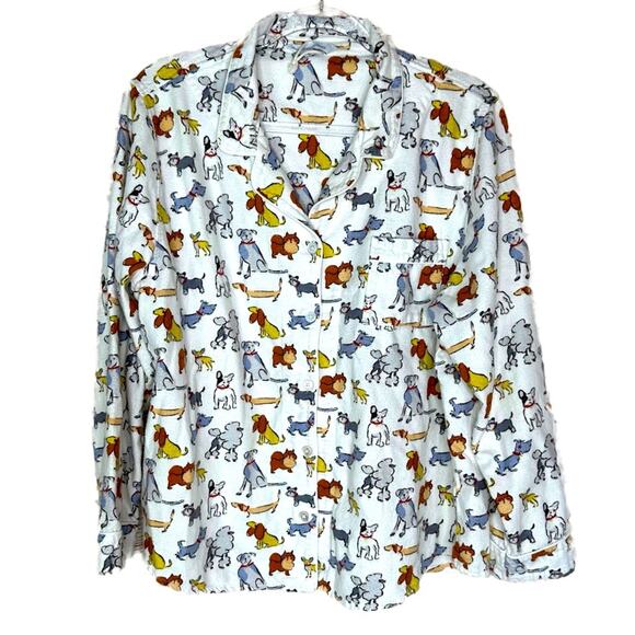 The Company Store Dogs and more Dogs Pajamas Set - CREAM - Picture 2 of 7